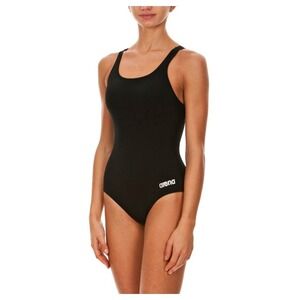 Arena Team Solid Swim Pro Back One Piece Swimsuit Athletic Training Black XS